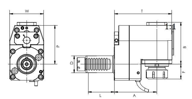 VDI RADIAL DRIVEN HEAD, OFFSET, TOEM의 사양