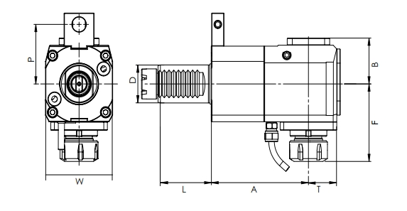 VDI RADIAL DRIVEN HEAD, TOEM의 사양