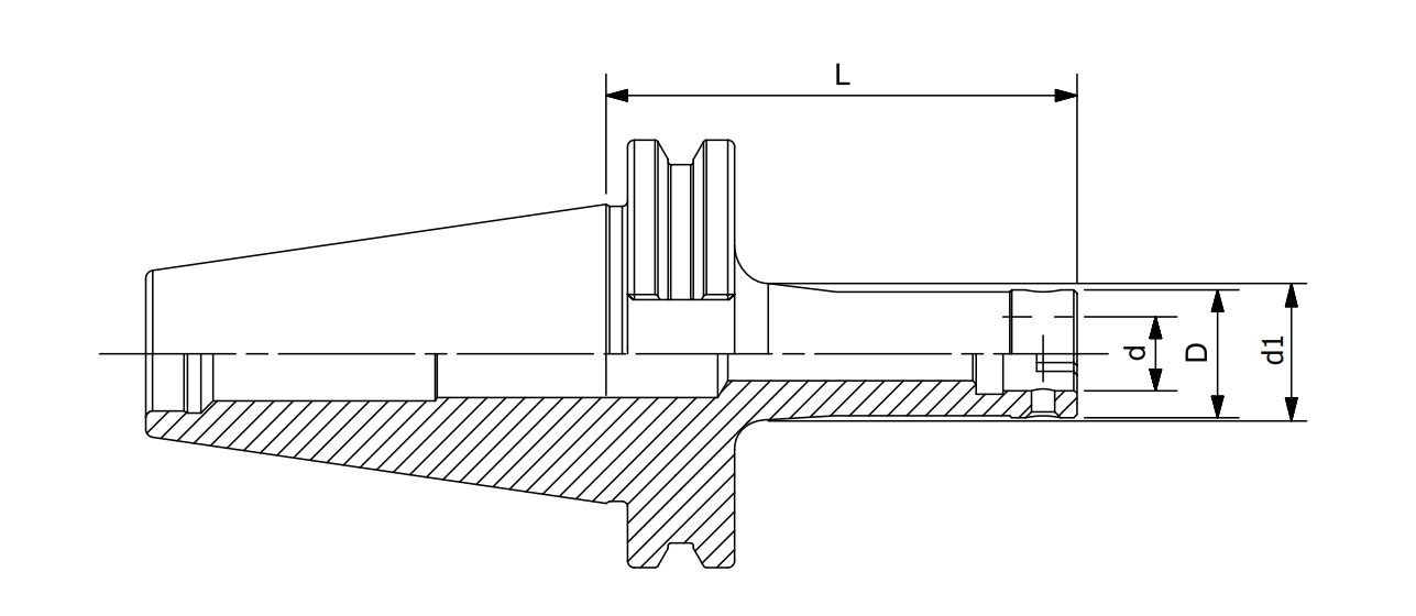 DIN 69871 보링 도구 홀더의 사양