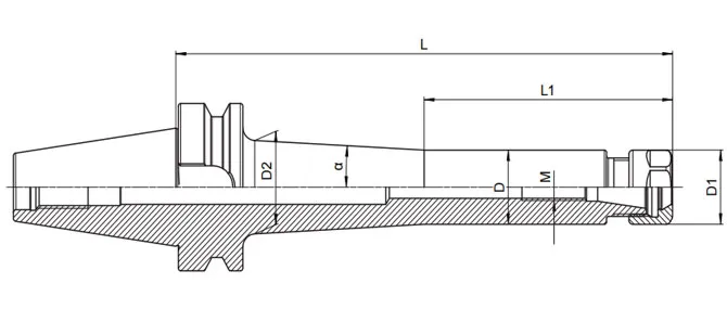 미니 너트가 포함된 ER 콜릿 척 사양