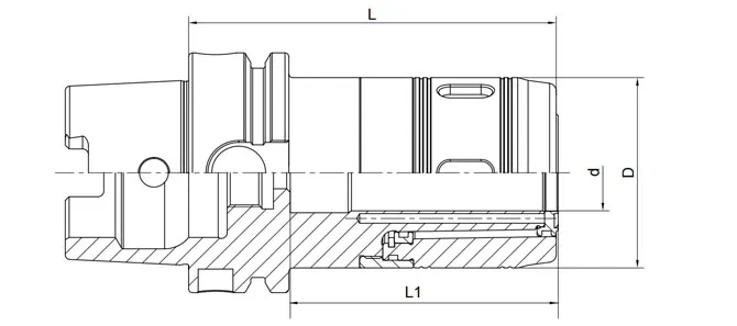 DIN 69893 HSK-A 파워척 사양