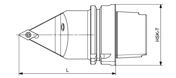 HSK-T 선삭 공구 SDNCN 62.5°/55°/62.5° 사양